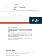 11 . Traducción Del Lenguaje Natural Al Lenguaje Lógico.