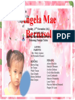 Angela Mae Bernasol: You Are Invited To The Christening of