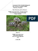 Conservation Assessment of The Critically Endangered Burmese Star Tortoise in Chatthin Wildlife Sanctuary, Myanmar (20 July 2018)