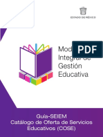 Guia-SEIEM Catálogo de Oferta de Servicios Educativos (COSE)