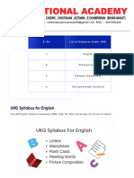 UKG Syllabus 2022 - Check Important Details - Embibe