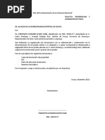 Solicito Acogerme A Ordenanza Municipal