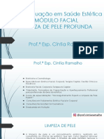 Pós-Graduação em Saúde Estética Módulo Facial Limpeza de Pele Profunda