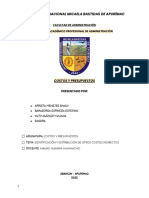 Identificación y Distribución de Otros Costos Indirectos