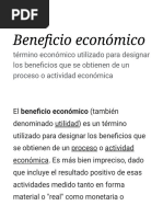 Beneficio Económico - Wikipedia, La Enciclopedia Libre