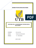 Creacion e Historia de La Universidad Utb