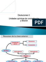 6 - Disoluciones II - Unidades Quimicas de Concentración y Dilución.