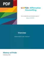 LGBTQI+ Affirmative Counselling