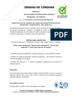 Anexo 8. Plantilla 5. Informe Final Del Trabajo de Investigacion, Extension o Monografia Artículo