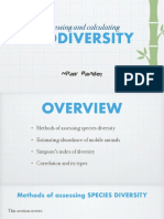 Assessing and Calculating Biodiversity