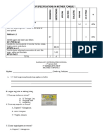 Mother Tongue 1 Summative Test