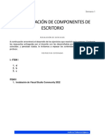 Programación de Componentes de Escritorio: I.-Item I 1. D 2. B 3. C