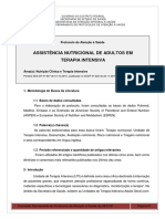 Protocolo de Assistência Nutricional de Adultos em Terapia Intensiva