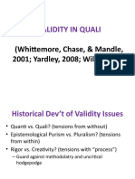 Validity in Quali