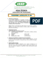 Hoja de Seguridad de Materiales Peligrosos Thiner