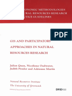 Gis and Participatory Approaches in Natural Resources Research