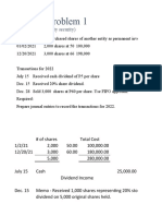 Sample Problems With Answer Key Inv. in Equity Security