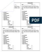 Ficha Teste Afetivo