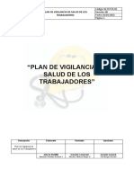 Plan de Vigilancia de Salud de Los Trabajadores