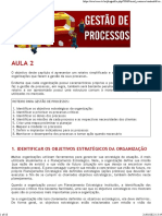 Como Gerir e Melhorar Processos (Estrutura Da Gestão de Processos) - AULA 2