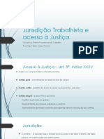 Jurisdição Trabalhista e Acesso Á Jusstiça