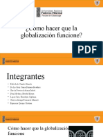 Como Hacer Que Funcione La Globalización.