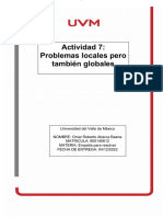 Actividad 7 Problemas Locales Pero También Globales