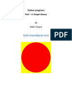 Python Programs-Part 2-Graph Theory