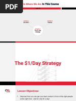 The Strategies 1 Dollar A Day