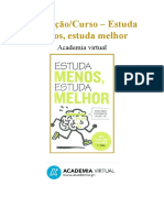 Formação&Curso - Estuda Menos, Estuda Melhor