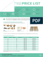 Seaweed-Based Packaging Price List - USD