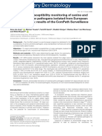 Antimicrobial Susceptibility Monitoring of Canine and