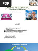 Impuestos Que Se Aplican en La Importacion de Bienes: Mag. Yon Ciro Ezcurra Ramírez