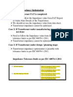 Transformer Impedance Optimization