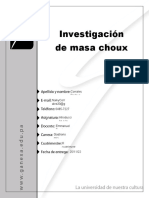 Investigacion de Masa Choux