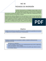 NIC 40 Propiedades de Inversión