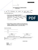 Affidavit of Aggregate LH Transferee