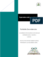 Portafolio de Evidencia de Expresion Oral y Escrita