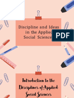 Lesson 1 Intro To The Discipline of Applied SocSci