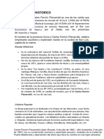 Informacion Sobre Las Costumbres y Tradiciones de La Provincia de Carlos Fermin Fitzcarrald