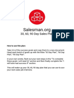 30-60-90 Day Sales Plan Template