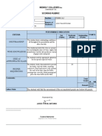 Wine Prrsentation Rubric