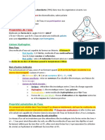 Biochimie Chap 2 L'eau