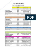 Tarifs Agregats 2018