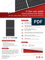 JT SGh440-460W-mono 144 Cells (166 - 1300mm