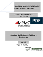 Analista Do MP - Pedagogia - Tipo 4 - Azul