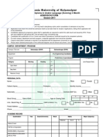 Admission Form 2011