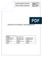 POE.13 Procedimiento Gestion Integral de Residuos