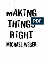 Making Things Right by Michael Weber