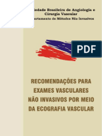 SOCIEDADE BRASILEIRA VASCULAR - Recomendação para Exames Vasculares